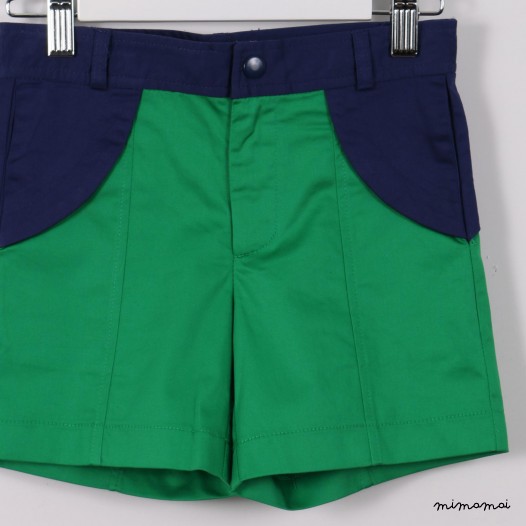 Flappy Shorts green and blue