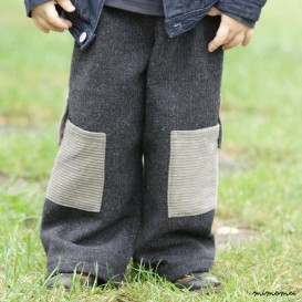Warm trousers with huge side pockets