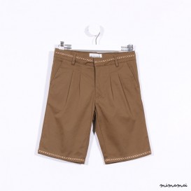 Shorts with Embroidery khaki