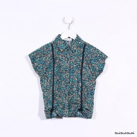 Suspenders Shirt floral green
