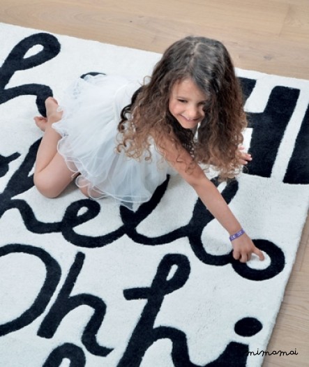 Tapis chambre d'enfant Hi, Hey, Hola