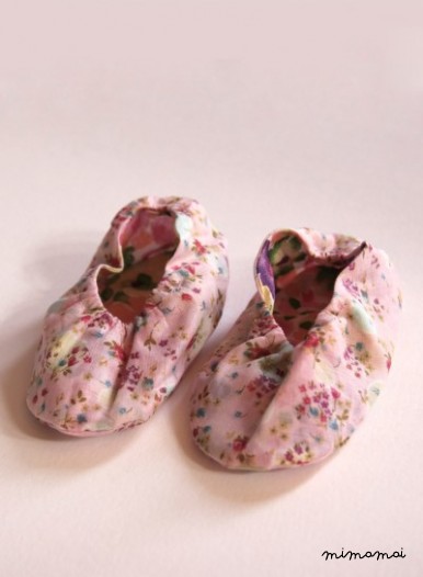 Babuchas pink flower