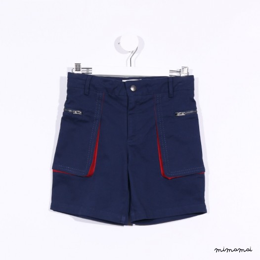 Big Pocket Shorts blue and red