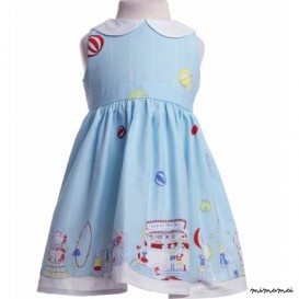 Millie Dress Circus Spearmint Blue