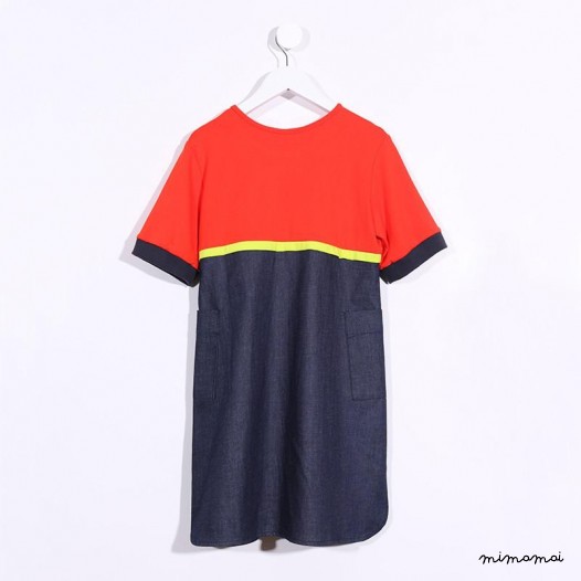 Sweater Dress neon orange