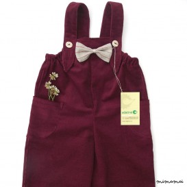 Natural cord dungarees