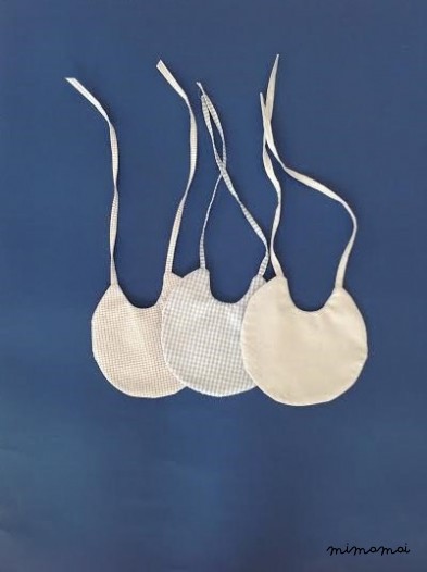 Bavaglini neonato double-face - Fantasia Quadretti