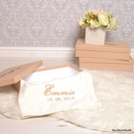 Personalised Ivory Cotton Blanket