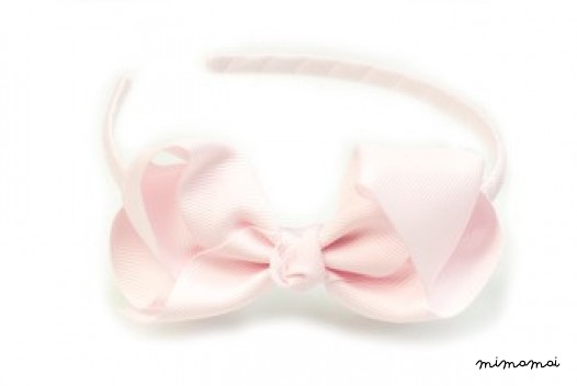 Bow Headband Pastel Pink