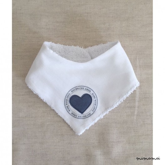 Babero bandana Made With Love