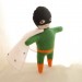 Superhero doll - Green & Orange