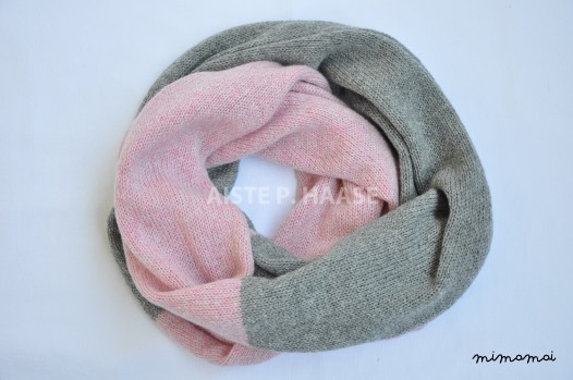 Cashmere infinity scarf, Cashmere loop shawl, Cashmere snood, Knitted cashmere scarf
