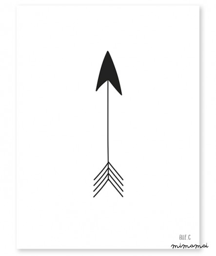 AFFICHE ( 30x40cm) - FLECHE