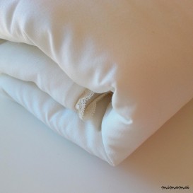 Copripiumino da lettino in shantung in seta ricamato a mano con nodi d'amore