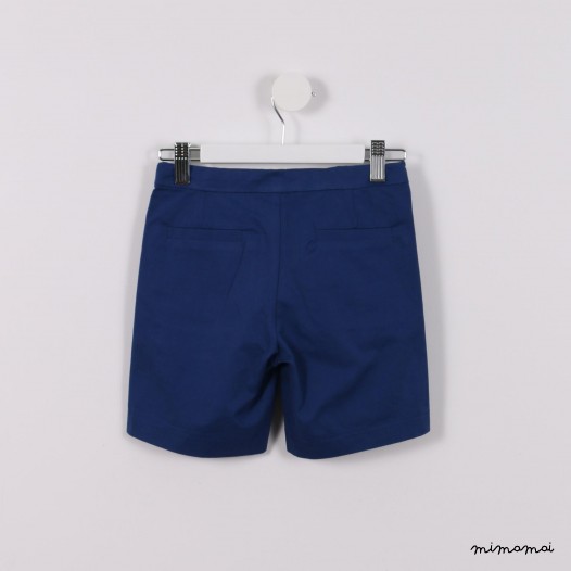 Contrast Stitching Shorts blue