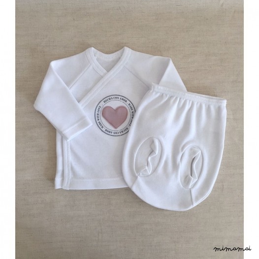 Conjunto cruzado con ranita Made With Love