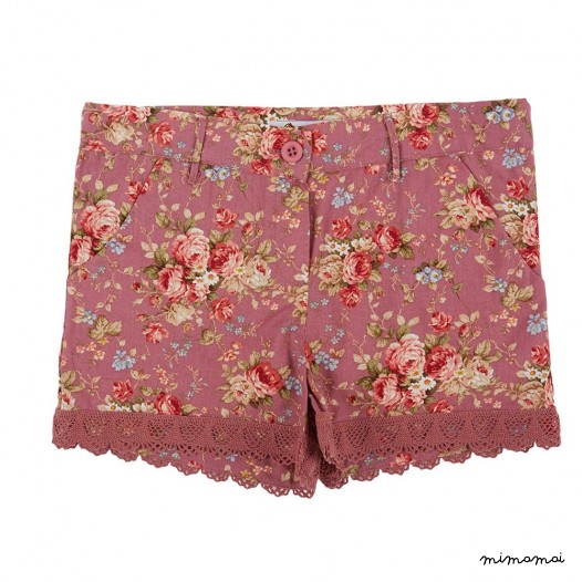 Short girl, Pants, Short Floral Print, Short classic trend,Girl shorts