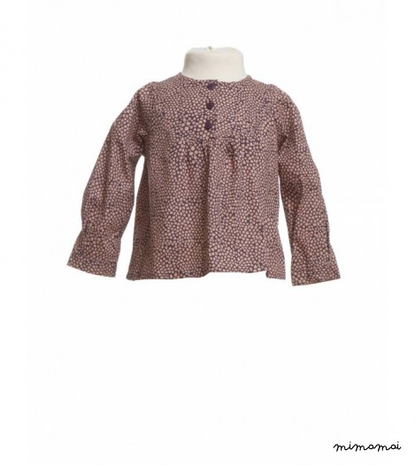 Izzy Shirt Poppy Print in Purple
