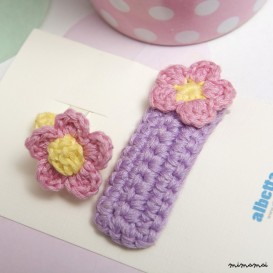 Corchet Hair Clip & Ring Set