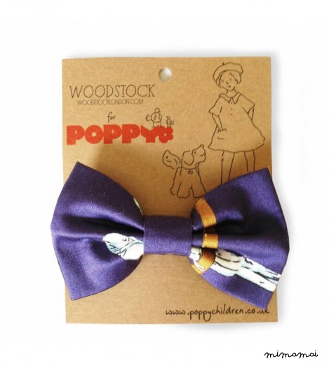 Bow Clip in Budgie Navy