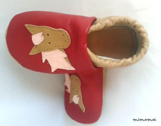 A mano morbida pelle suola scarpe, Pantofole - cavallo, pony