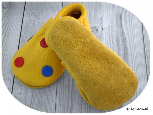 A mano morbida pelle suola scarpe, Pantofole - Scarpe bambino colorato