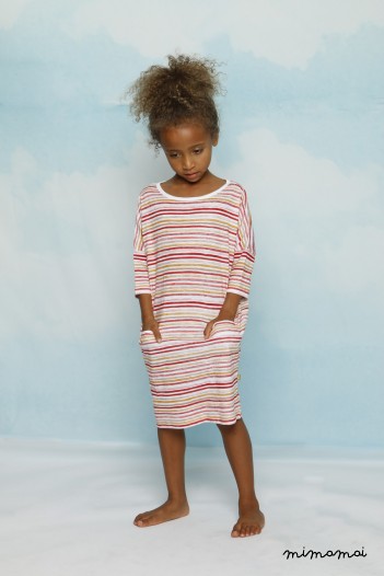 Tess Dress Red Stripe