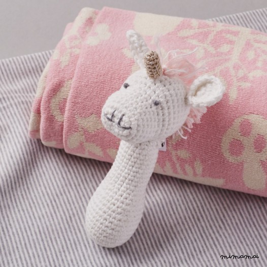 Crochet Unicorn Rattle