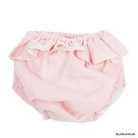 Linen bloomer, Bloomer misty rose, Baby bloomer, Pink Linen Summer Bloomers