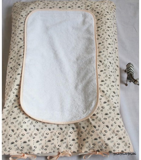 HOUSSE +MATELAS &Agrave; LANGER THERESA ROSE POUDR&Eacute;