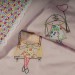 Applique di neonata coperta, mano ragazze ricamati, coperta culla passeggino unico regalo