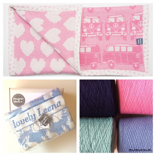 Personalised Baby Blanket, Knitted Baby Blanket, VW Campervan, Baby Gift, New Baby