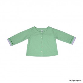 Veste b&eacute;b&eacute; verte Calixte