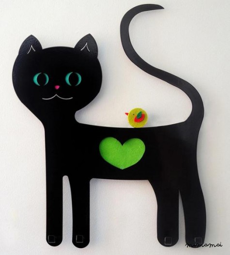 Perchero Gato Negro