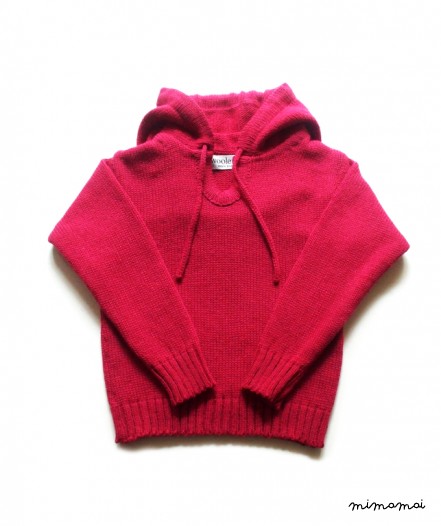 Babies/Children's lightweight merino wool hooded sweater/pullover/jumper/hoodie