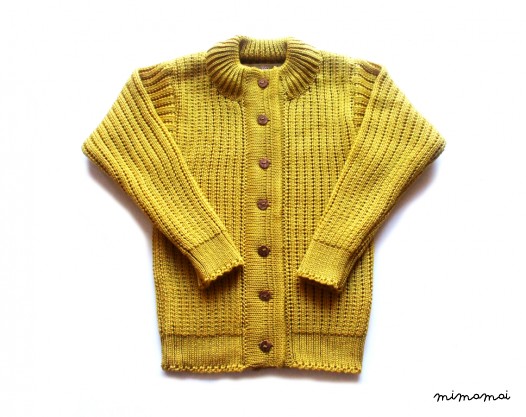 Babies/Children's lightweight merino wool cardigan/round collar/crew neck/sweater