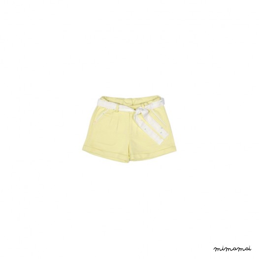 Short sweat jaune Fanette