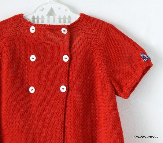 maglia bambino vestito. Rosso. Cuori. 100% cotone. PRONTO a dimensione nave 3-6 mesi.