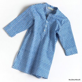 Fiore Shirt Dress azzurro