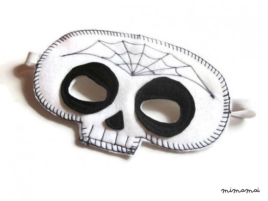 Sugar Skull Mask - giorno dei morti - Dias de los Muertos - Web maschera Dress Up - Skull Mask