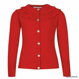 Mila Cardigan Cashmere Red