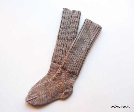 Babies/Children's knitted Merino wool Knee-high ribbed Socks/stockings
