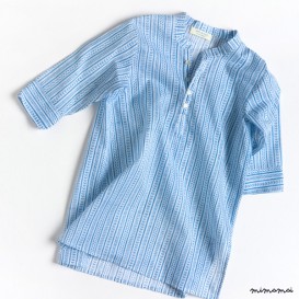 Fiore Shirt Dress sky blue