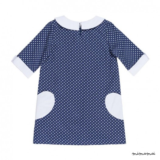 Heart Pocket Dress small dots