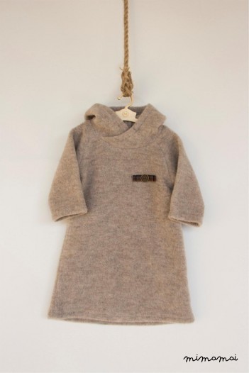 Woolen hoody dress