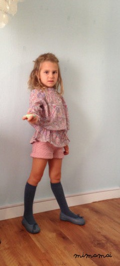 Floral Print Girls Shirt, Print girls blouse, Chic Hippy Style Girls Top