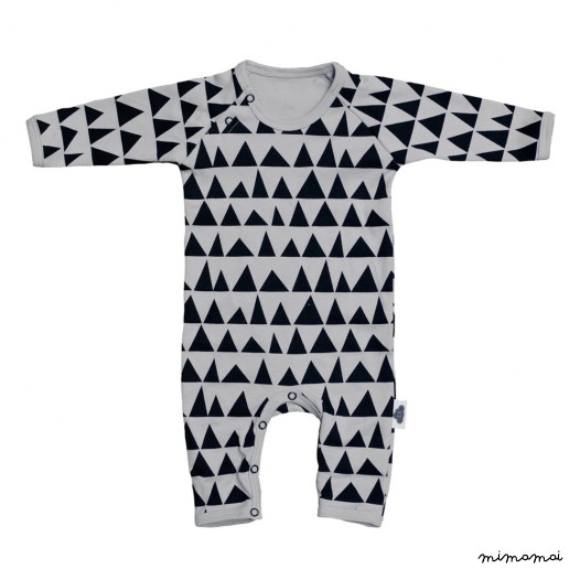 "Your mountain is waiting" romper grey
