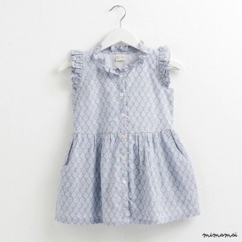Blue print dress