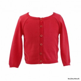 Classic cardigan raspberry