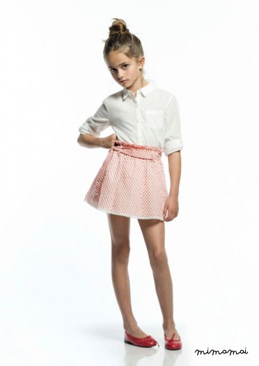 Stamped in Red skirt
